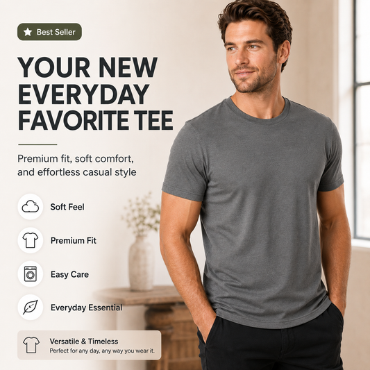 Men’s Short Sleeve Crew Neck T-Shirts