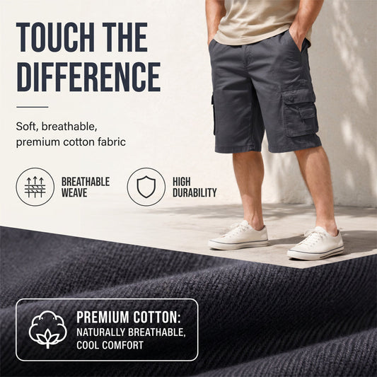 Men's Outdoor Cargo Shorts – Multi-Pocket & Breathable