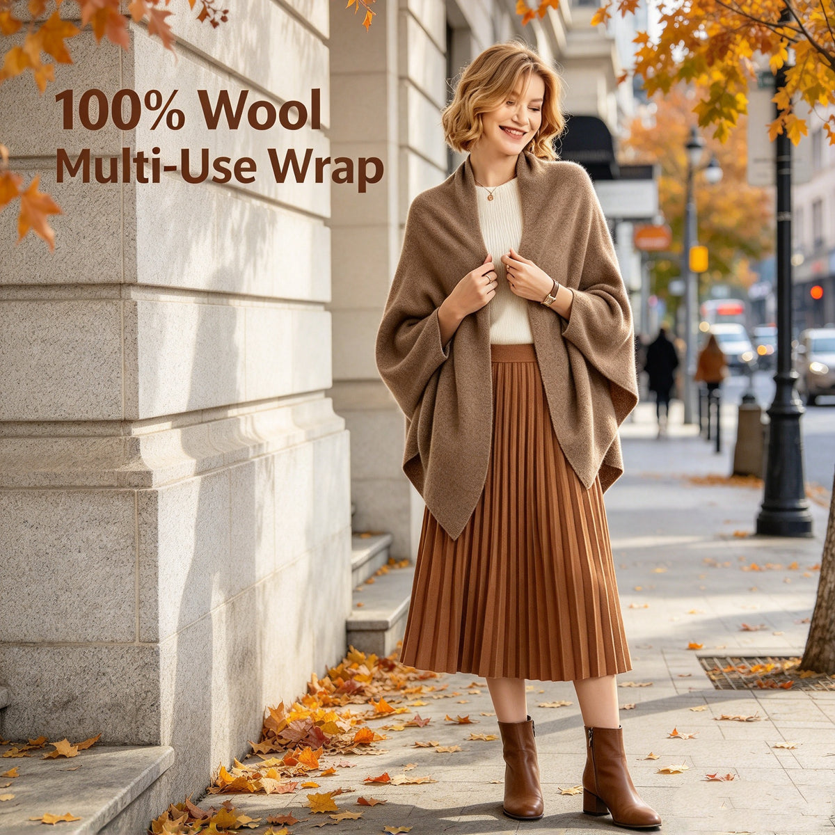 100% Wool Multi-Use Wrap