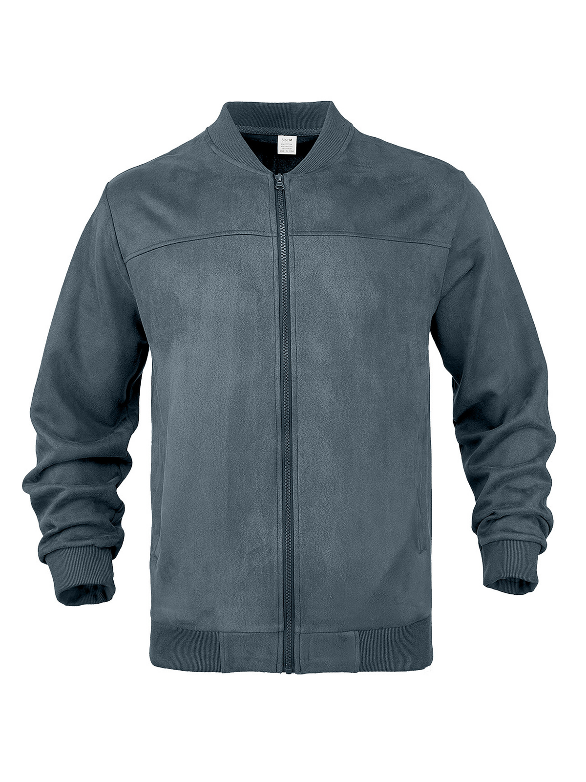 Men’s Suede-Look Bomber Jacket