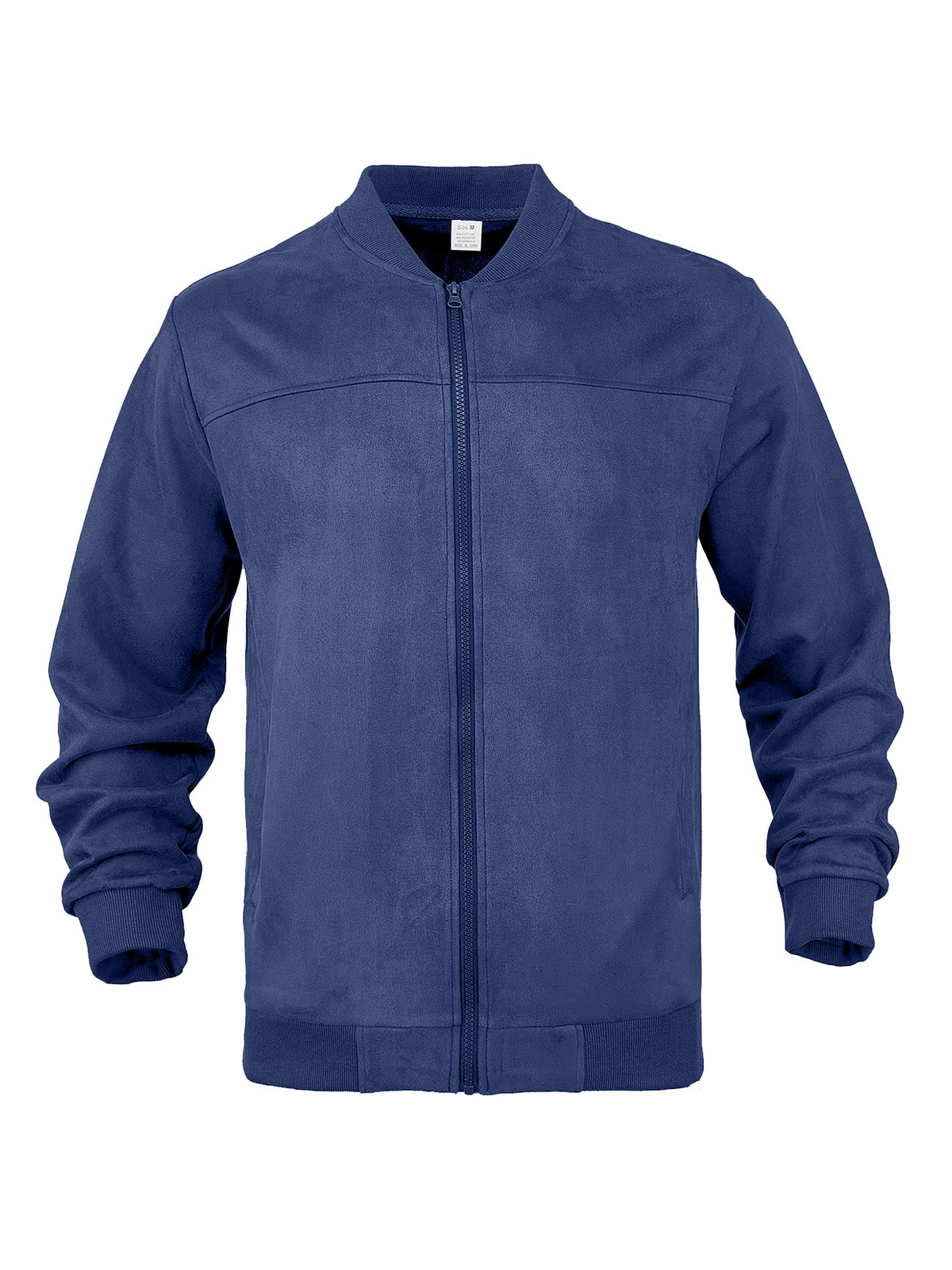 Men’s Suede-Look Bomber Jacket